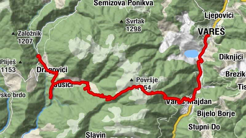 Općina Vareš - Vis - Rifugio Perun - Stara crkva Svetog Mihovila