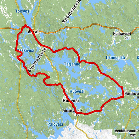 Herraskylä - Mikontalon ravintola - Virrat - Makkaraoja