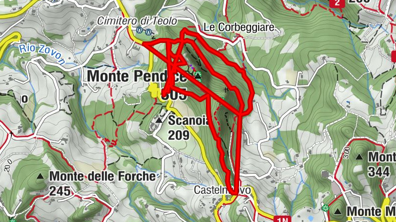 Teolo - Monte Pendice - Castelnuovo