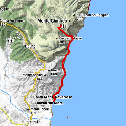 Santa Maria Navarrese - Pedralonga - Pozzo Della Felpa K1600 - Baunei