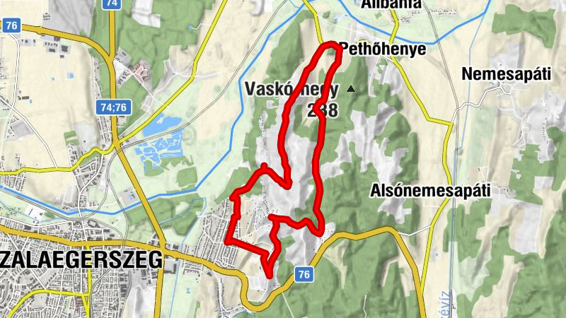 Csács - Zalaegerszeg - Urunk színeváltozása-kápolna - Ördöghenye