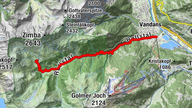 Vandans - Garsilla - Rells Kapelle - Heinrich-Hueter-Hütte