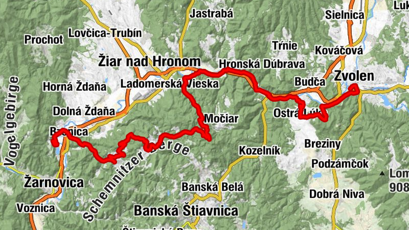 Zvolen - Koliba Štiavnická Anča - Kostol sv. Jána Nepomuckého - Malá hranolová veža