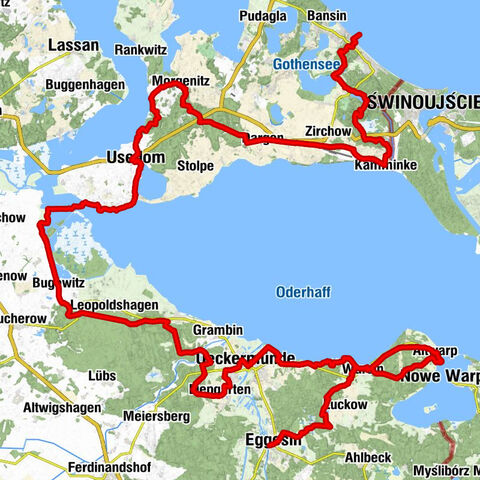 Eggesin - Rübscher Berg - Golm - Seebrücke Heringsdorf