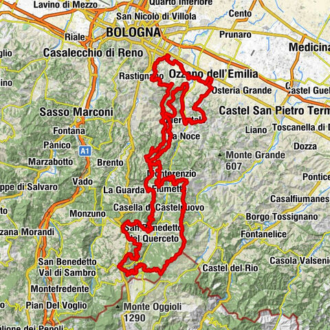 Ozzano dell'Emilia - Monte della Vigna - Monte delle Formiche - Monte delle Tane