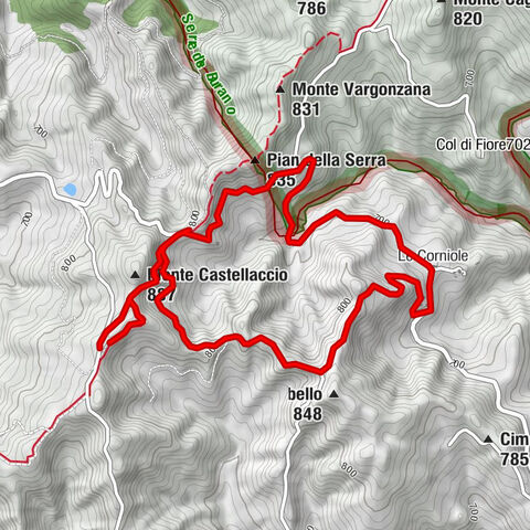 Pietralunga - Monte Castellaccio - Le Corniole