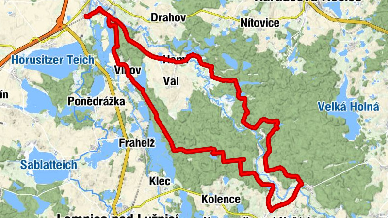 Veselí nad Lužnicí - Hamr - U Koloušků - Adamita
