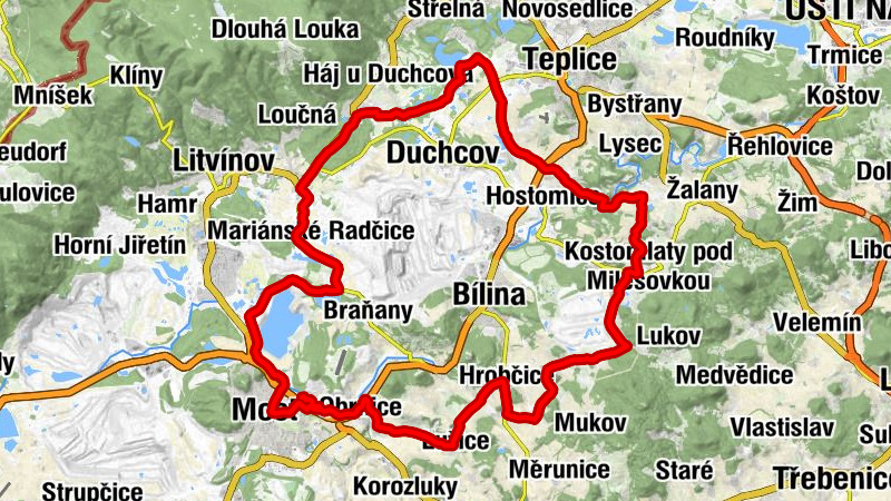 Most - Svatá Kateřina - Nejsvětější srdce Páně - Rudolice