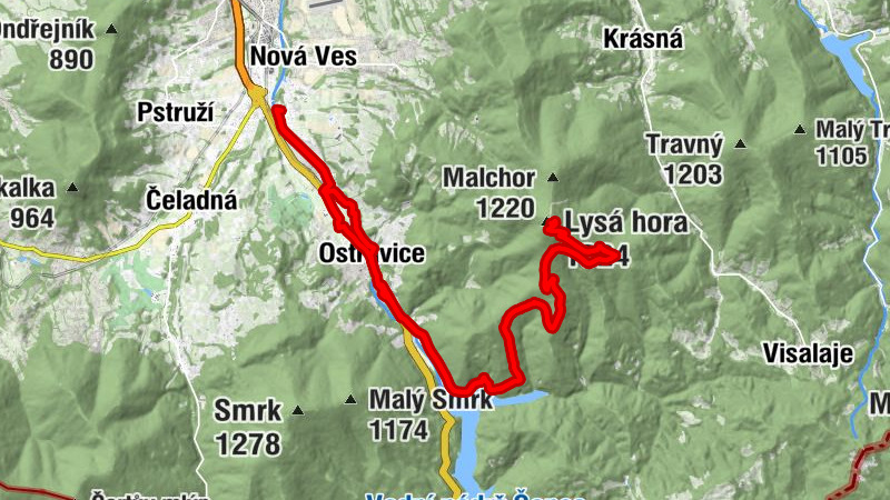 Hospoda Na Nábřeží - Kobylanka - Chata Emil Zátopek - Maraton - Lysá hora