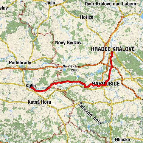 Hradec Králové - Sv. Petr a Pavel - Šibeník - Kolín