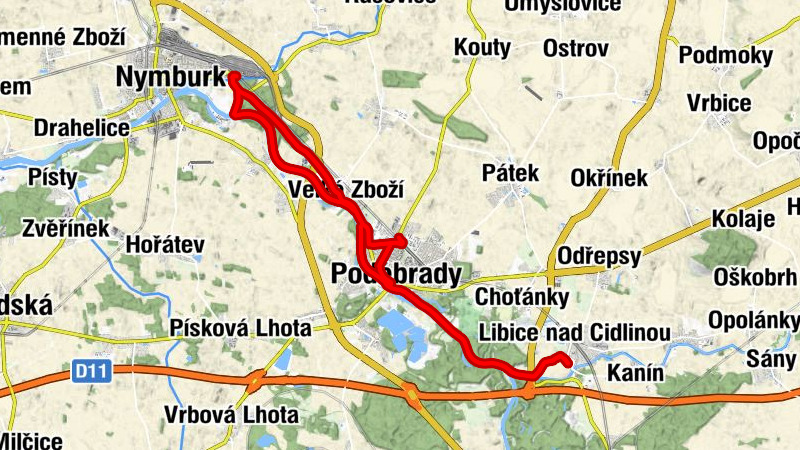 Nymburk - ČCE Poděbrady - Poděbrady - kaple
