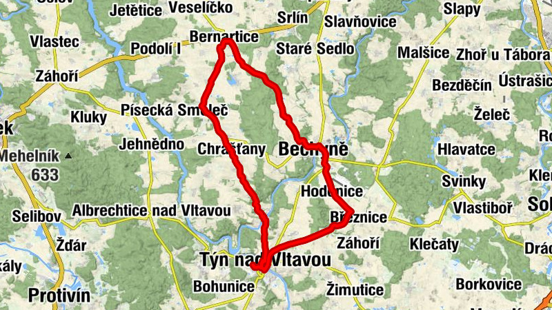 Týn nad Vltavou - Husova kaple - sv. Bartoloměj - sv. Maria