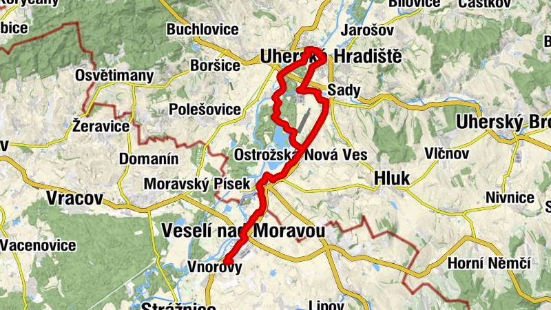 Zarazice - Astoria - Veselí nad Moravou - svatý Jan Nepomucký