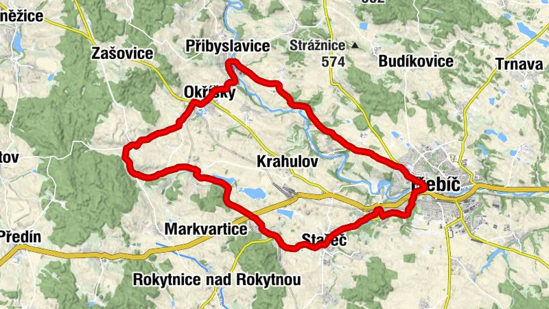 Třebíč - poklona - kaplička - Borovina