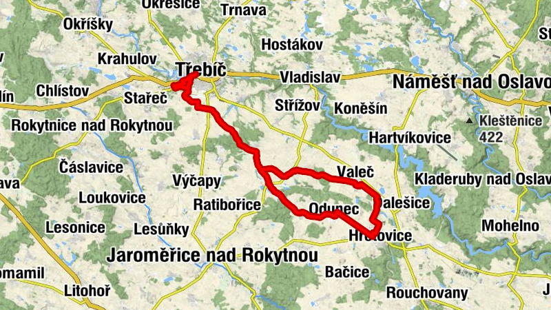 Borovina - Třebíč - Střítež - Kaple svatého Josefa