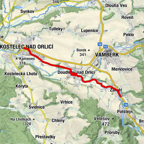 Kostelec nad Orlicí - Doudleby nad Orlicí - LENA - Hospůdka Lena