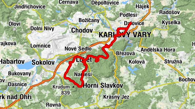 Dalovice - Karlovy Vary - Restaurace Svatošské Skály - svatá Anna