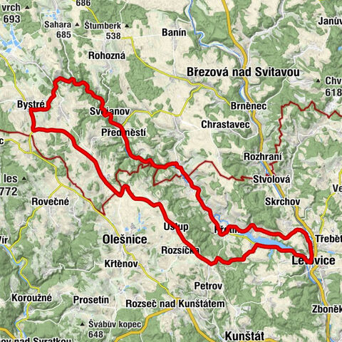 Palla - Letovice - Kaple sv. Moniky a sv. Augustina - Svojanov
