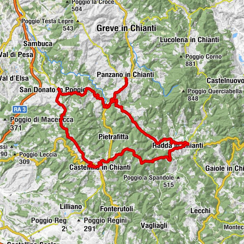 San Donato in Poggio - Poggio Macia Morta - Poggio Auzzo - Madonna di Pietracupa