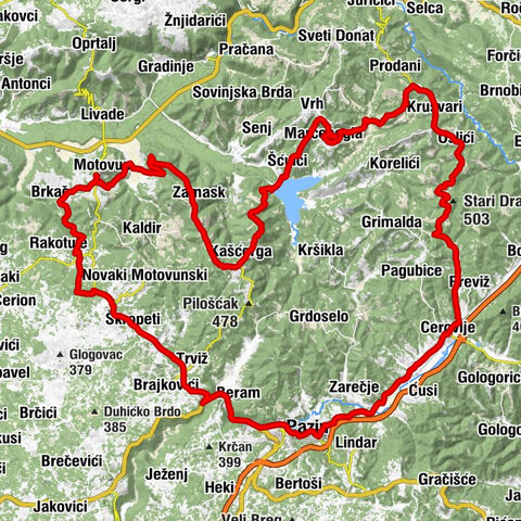 Motovun - Kanal - Pazin - Kalvarija