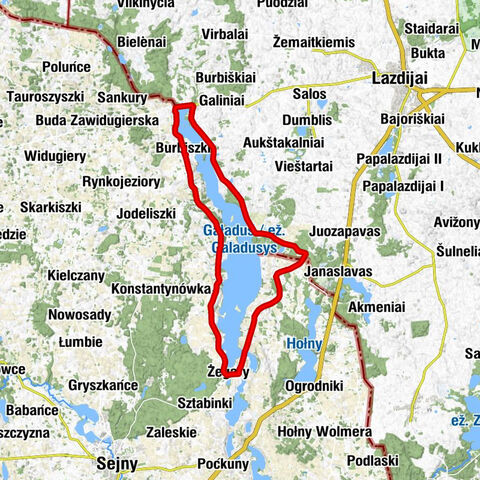 Burbiszki - Filicijanavas - Beviršiai - Dusznica