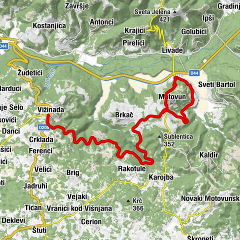 Vižinada - Labinjani - Koleri - Kranceti