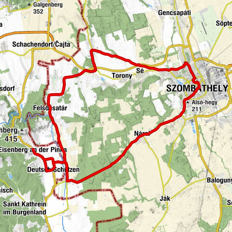 Kainz Gasthaus - Szent Kereszt felmagasztalása-templom - Szent Miklós-templom - Szent Anna-templom