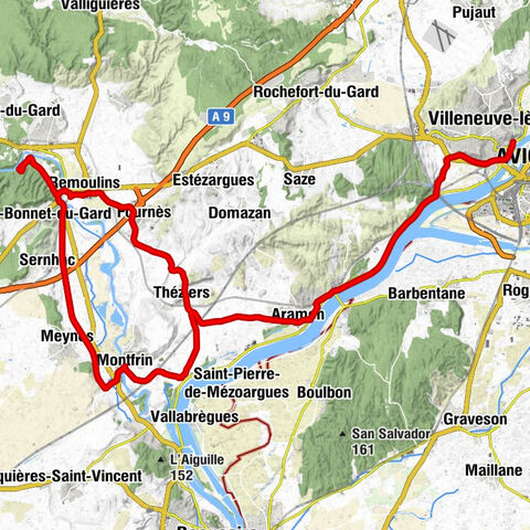 Villeneuve-lès-Avignon - Avignon - Les Angles - Les Rompudes