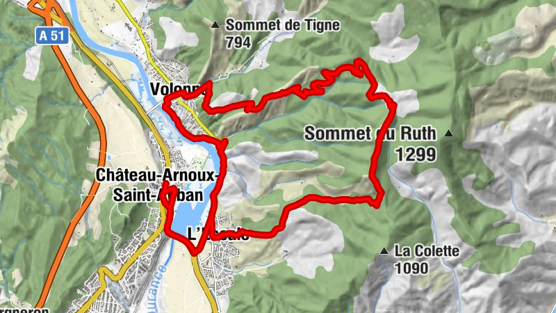 Château-Arnoux-Saint-Auban - Chapelle des Pénitents - Le Ruth - Église Notre-Dame-de-Mandanois