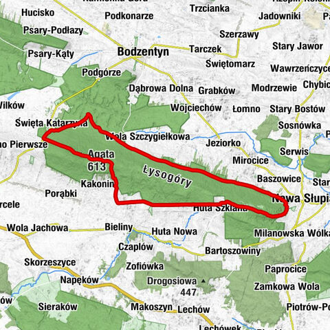 Hucisko - Agata - Łysica - Święta Katarzyna