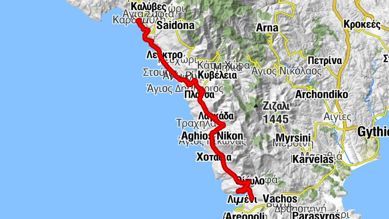 Καρδαμύλη - Άγιος Μηνάς - Αγία Παρασκευή - Παναγιά