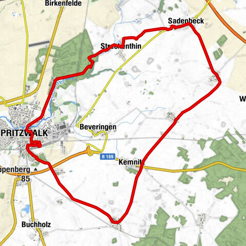 Pritzwalk - Landgasthof "Zur Kegelhenne" - Dorfkirche Sarnow