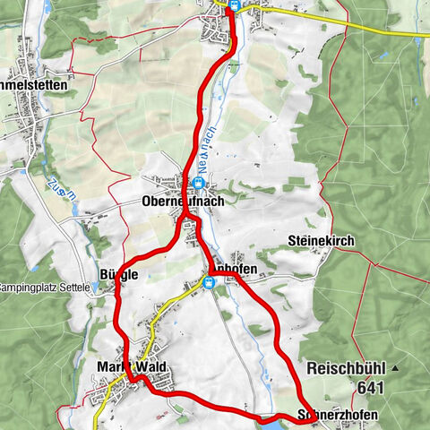 Mittelneufnach - Unserer Lieben Frau - Kapelle Bürgle - Gasthof zum Adler