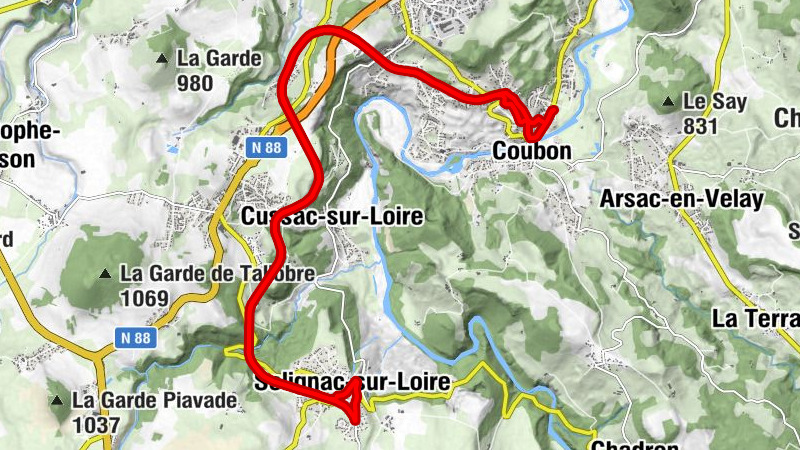 Volhac - Coubon - Cussac-sur-Loire - Les Pradaux