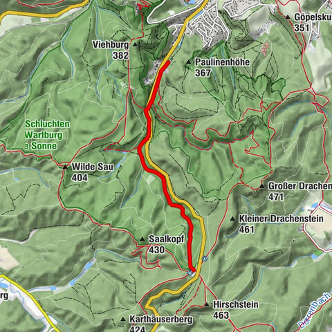 Hike - "Rennsteig-Leiter Eisenach" Thuringian Forest