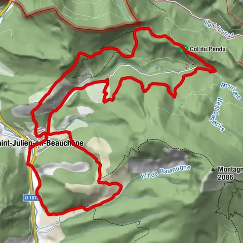 Baumugne et Guillotier (VTT n°12 noir)