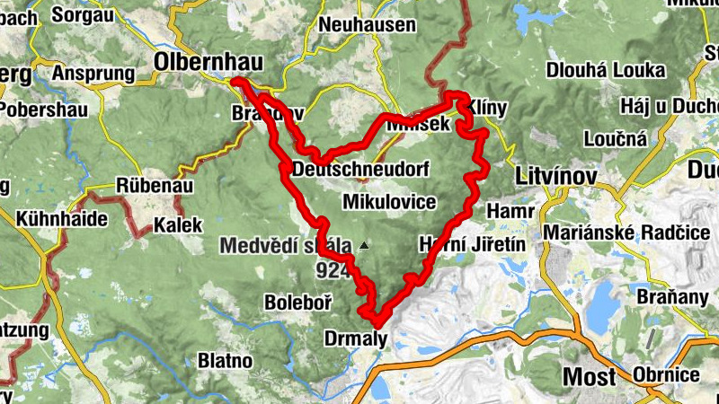 Olbernhau-Grünthal - Michael Archanděl - Jedlová - Spinne