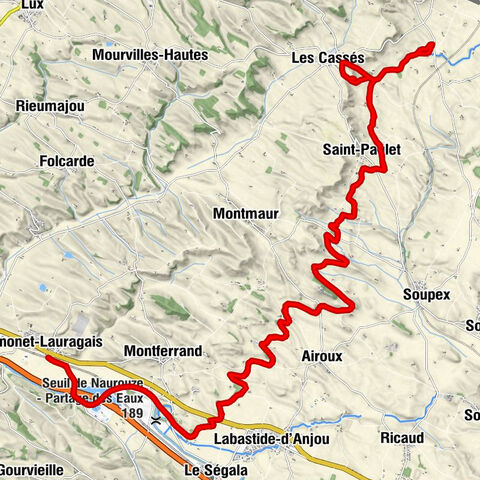 Avignonet-Lauragais - Port-Lauragais - Saint-Paulet - Avignonet