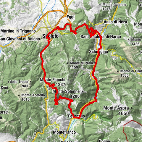 Grotta 1a di Scheggino - Chiesa della Madonna del Gonfalone - Chiesa di Santa Maria - Scheggino