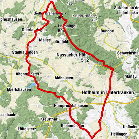 Heilig-Kreuz-Kirche - Evang.-Luth. Pfarrkirche - Nassacher Höhe - Kaulhügel