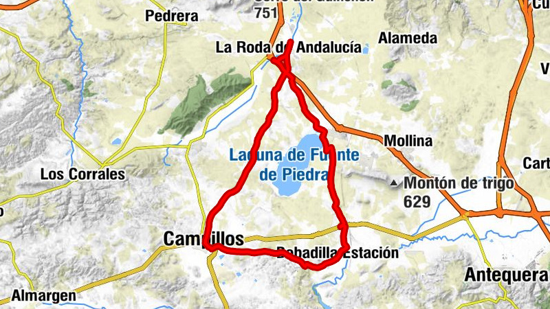 La Roda de Andalucía - Colonia de Santa Ana - Barriada Ortiz Recio - Campillos