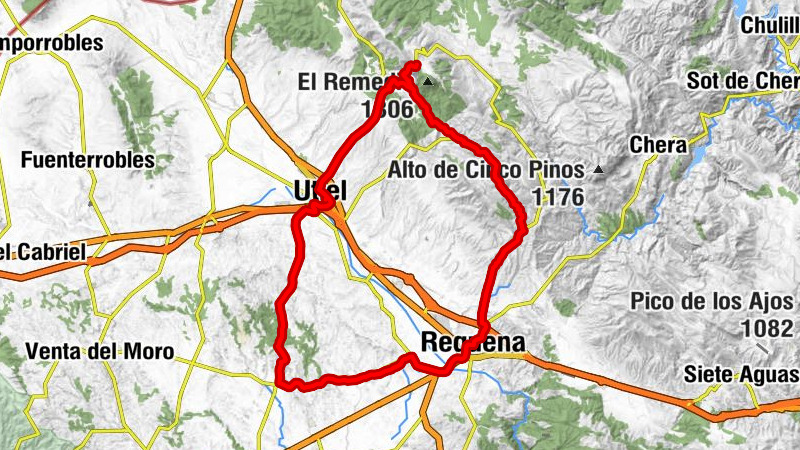 Utiel - La Torrecilla - Requena - Las Peñas