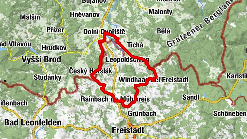 Lichtenau - Maurerwirt - Rainbach im Mühlkreis - Šibeniční vrch