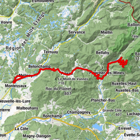 Mélisey - Hôtel - Restaurant du Lion d'Or - Église Saint-Nicolas - Planche des Belles Filles