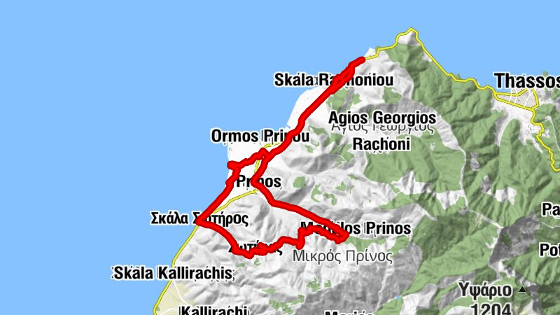 Pefkospilia Taverna - Σκάλα Ραχωνίου - Όρμος Πρίνου - Σκάλα Σωτήρος