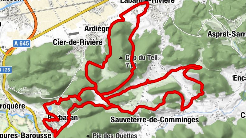 Labarthe-Rivière - Trigalasse - Garnère - Lavris