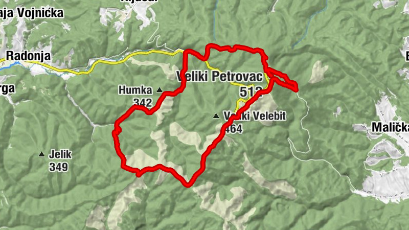 Lovački dom Muljava - Mali Petrovac - Veliki Petrovac - Malička
