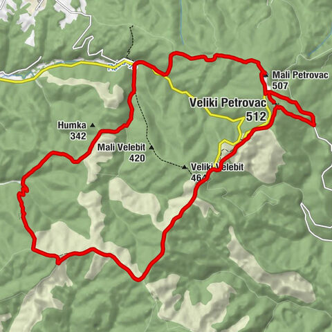 Lovački dom Muljava - Mali Petrovac - Veliki Petrovac - Malička