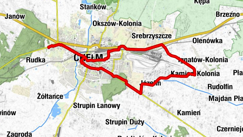 Ustroń - Osiedle Gwarek - Chełm - Kopiec Niepodległości