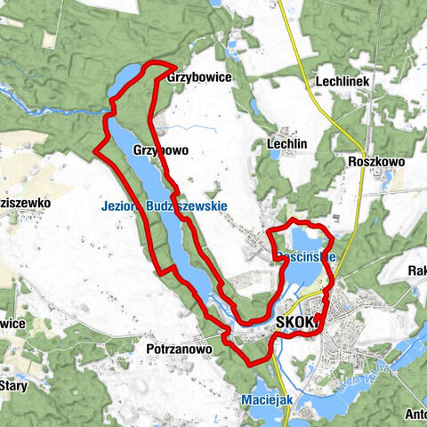 Skoki - Rościnno - Karczma Kołodziej - Kościół pw. św. Mikołaja Biskupa